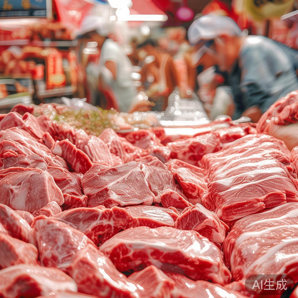 菜市场选购鲜肉